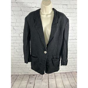 VTG Character Suburban Wear Black Casual Single Button Blazer Women’s 8